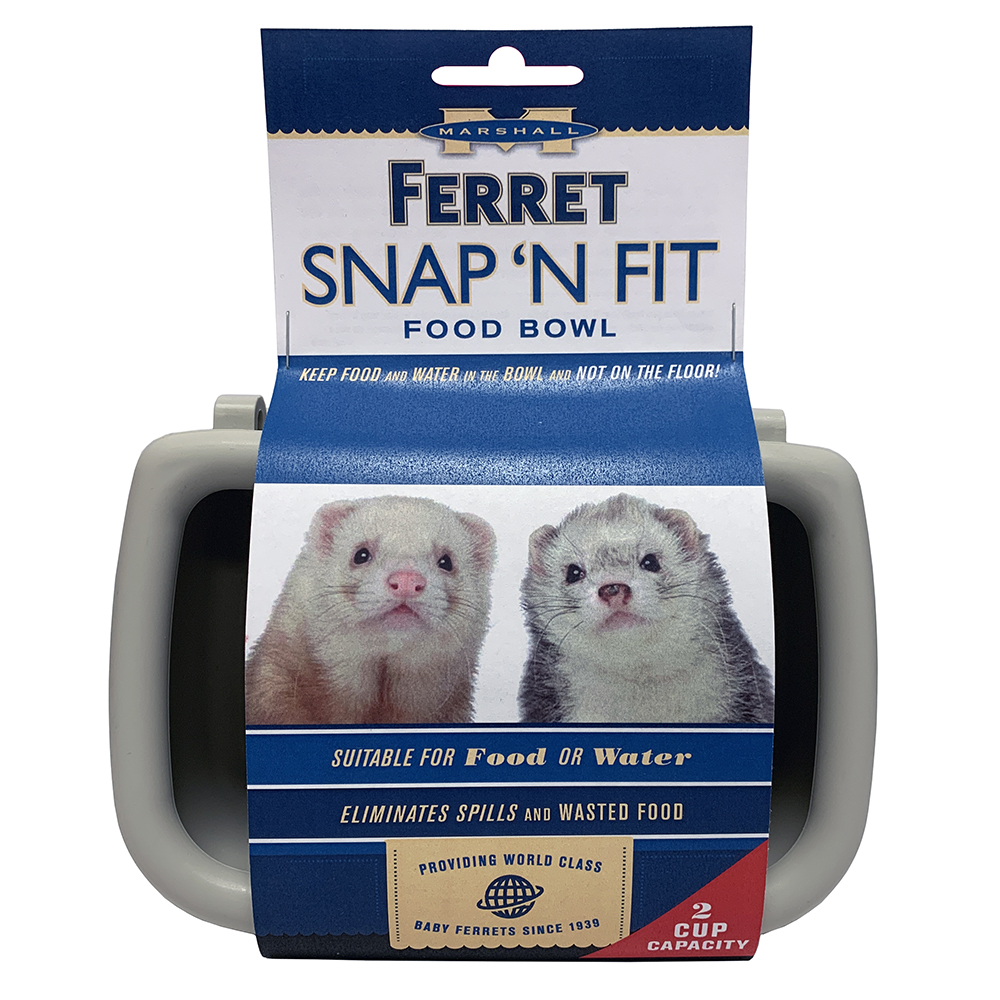 Snap 'n Fit Ferret & Small Animal Food Bowl 2 Cup